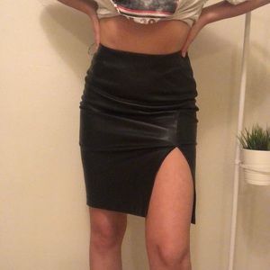 Forever 21 Leather Skirt
